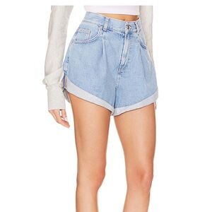NWT Danni Denim High Rise Shorts Free People
